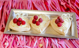 Mini Heart Lemon Meringue Tart
