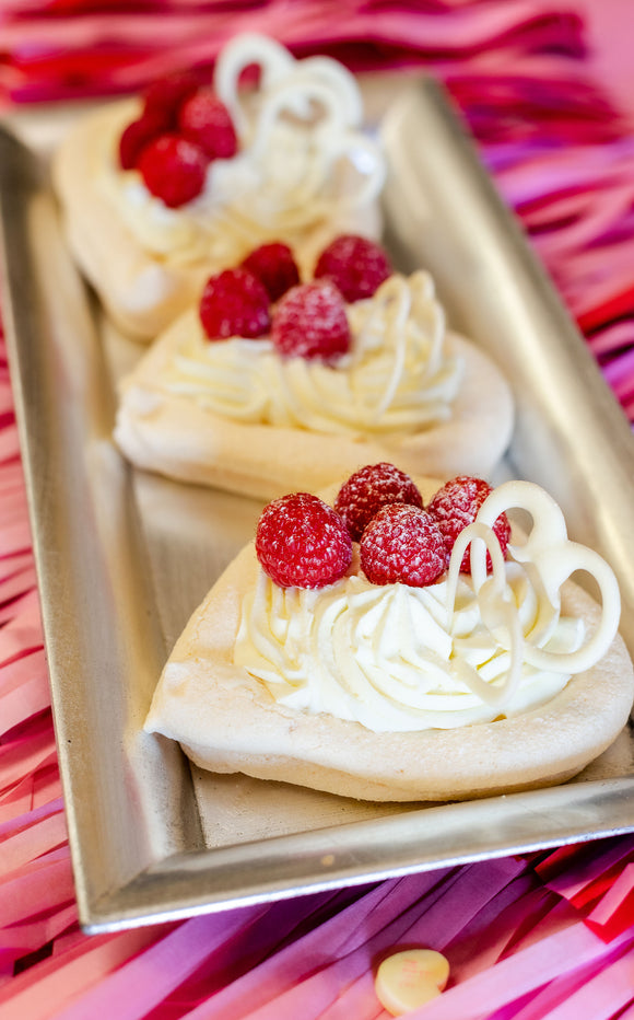 Mini Heart Lemon Meringue Tart